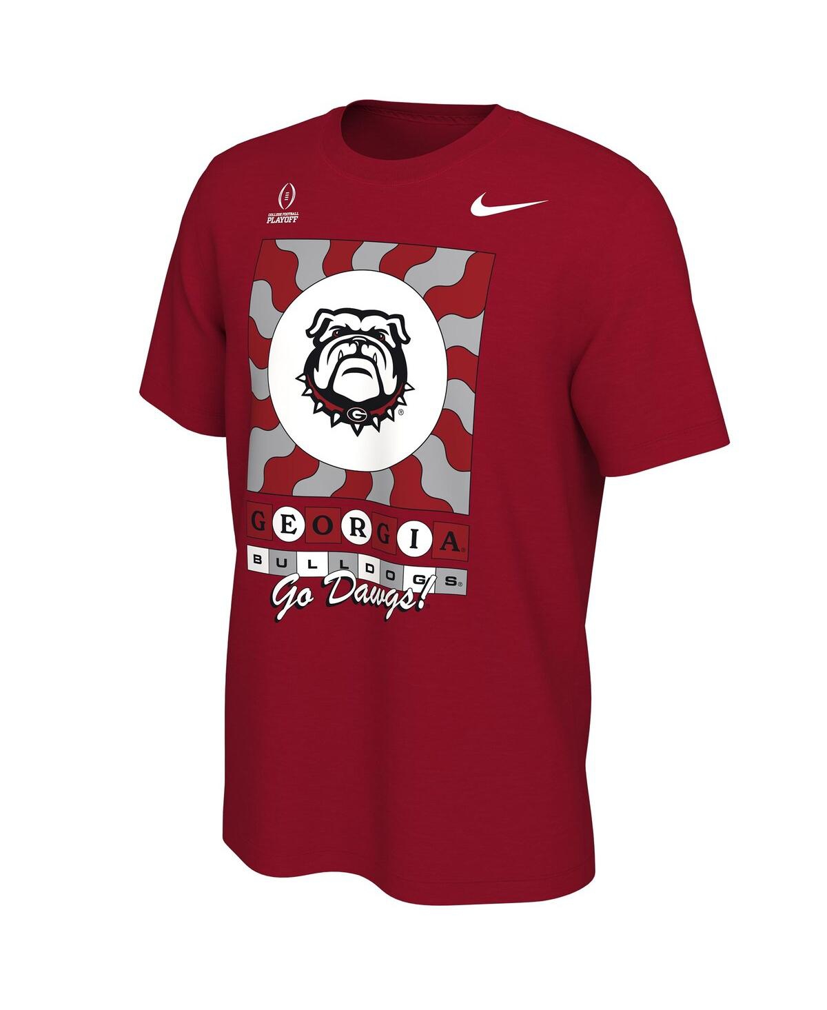 Shop Nike Men's  Red Georgia Bulldogs College Football Playoff 2022 Peach Bowl Media Night T-shirt