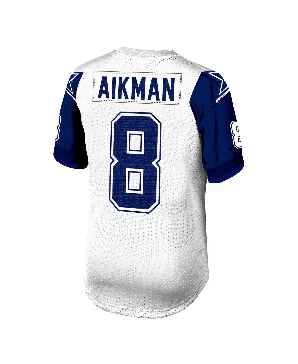 Men's Mitchell & Ness Troy Aikmanand Navy Dallas Cowboys 1994 Authentic Retired Player Jersey - White, Navy