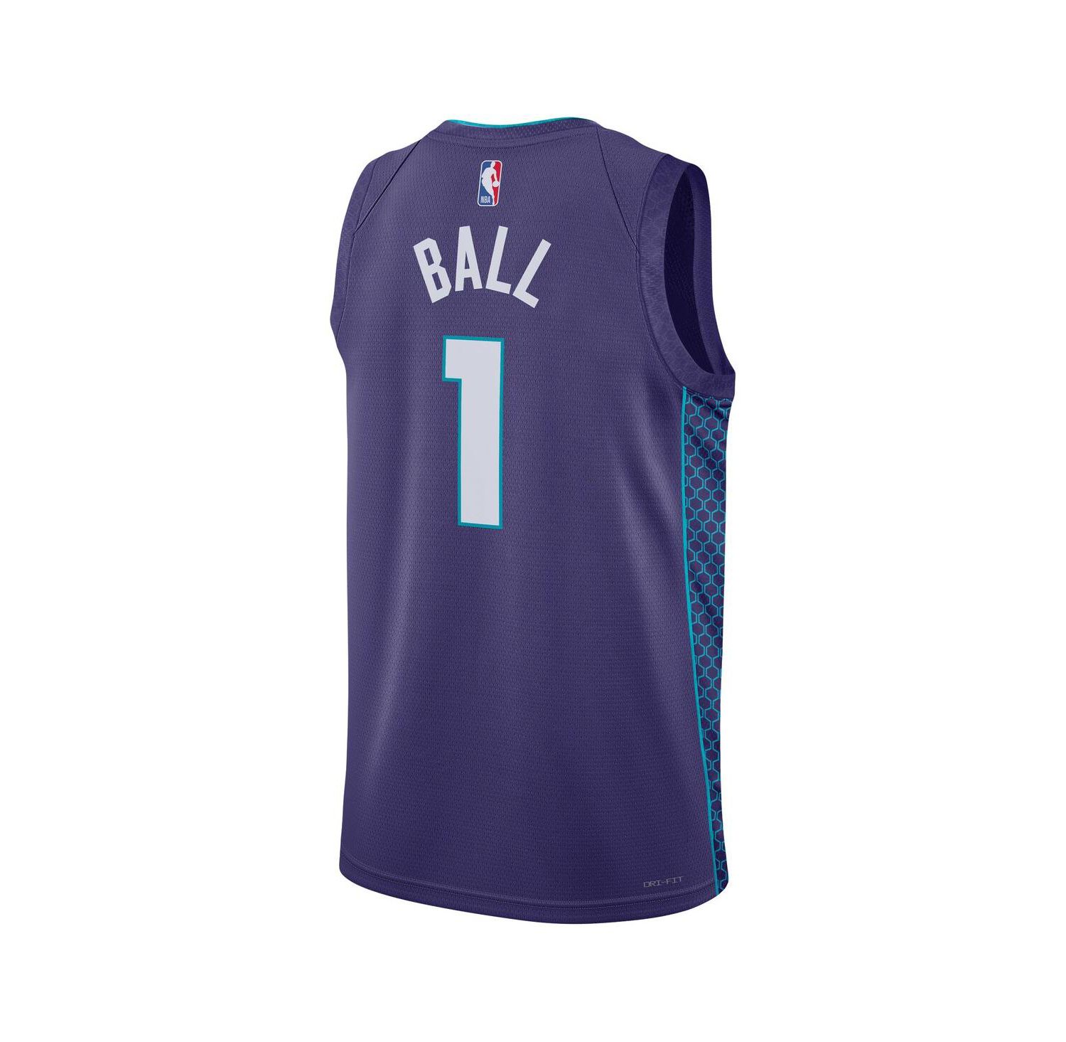 Men's Lamelo Ball Purple Charlotte Hornets Statement Edition Swingman Jersey
