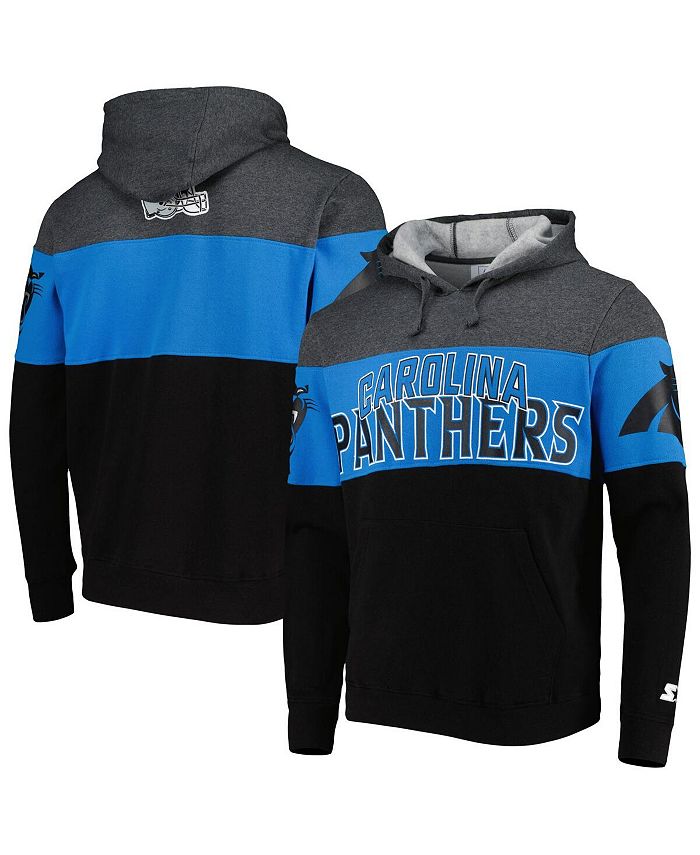 Men's Mitchell & Ness Blue/Black Carolina Panthers Head Coach Pullover  Hoodie