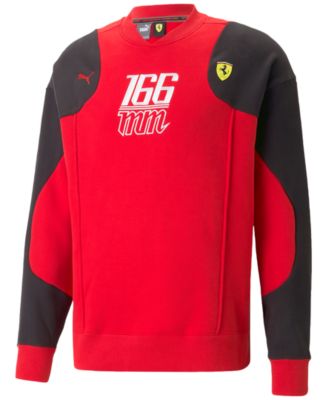 Puma - Men's Scuderia Ferrari Colorblocked Embroidered Fleece Sweatshirt