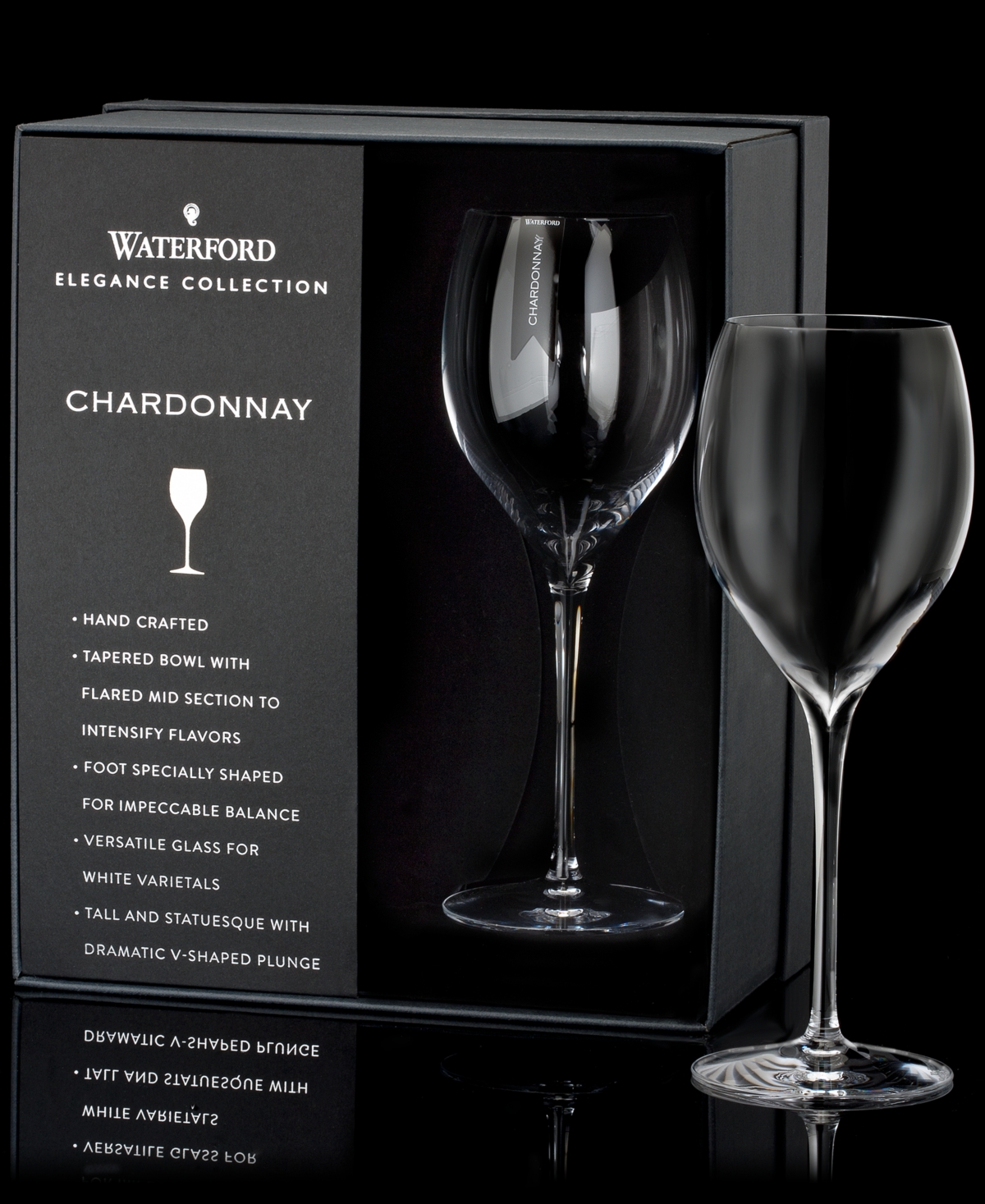 Shop Waterford Elegance Chardonnay 12.5 Oz, Set Of 2 In Clear