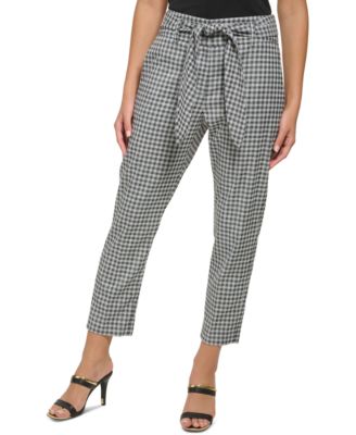 DKNY - Women's Mid-rise Tie-Front Pants