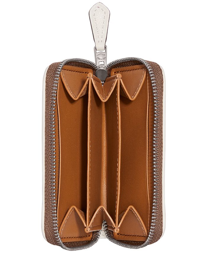 COACH Bunny Graphic Signature Coated Canvas Small Zip-Around Wallet ...