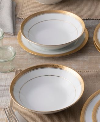 Crestwood Gold Set of 4 Soup Bowls, Service For 4