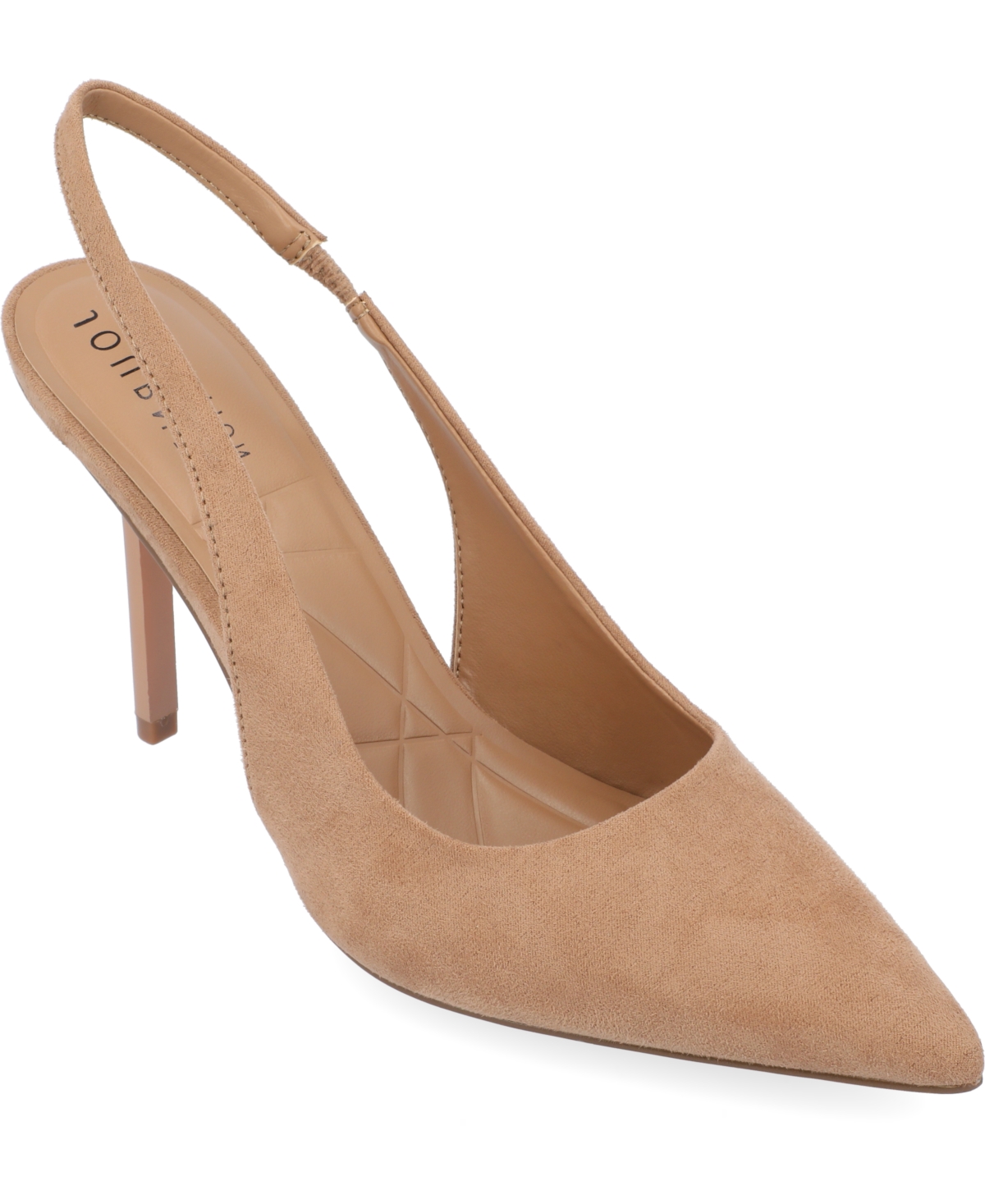 Shop Journee Collection Women's Elenney Pointed Toe Slingback Pumps In Tan