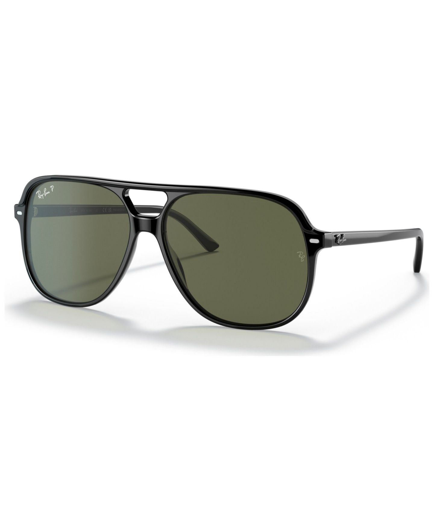 Солнцезащитные очки Ray-Ban Unisex Polarized Sunglasses, RB2198 Bill, цвет: Чёрный — фото 6