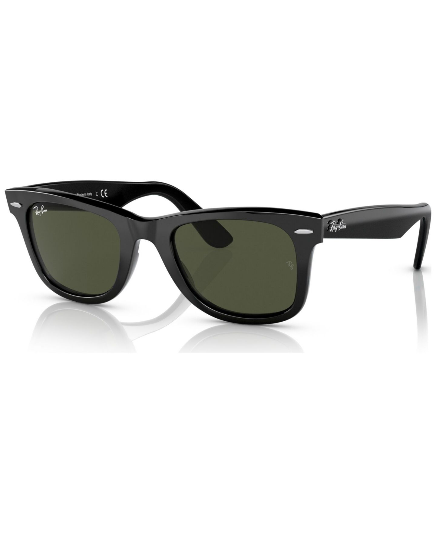 Солнцезащитные очки Ray-Ban Unisex Sunglasses, Wayfarer 50, цвет: Чёрный — фото 1