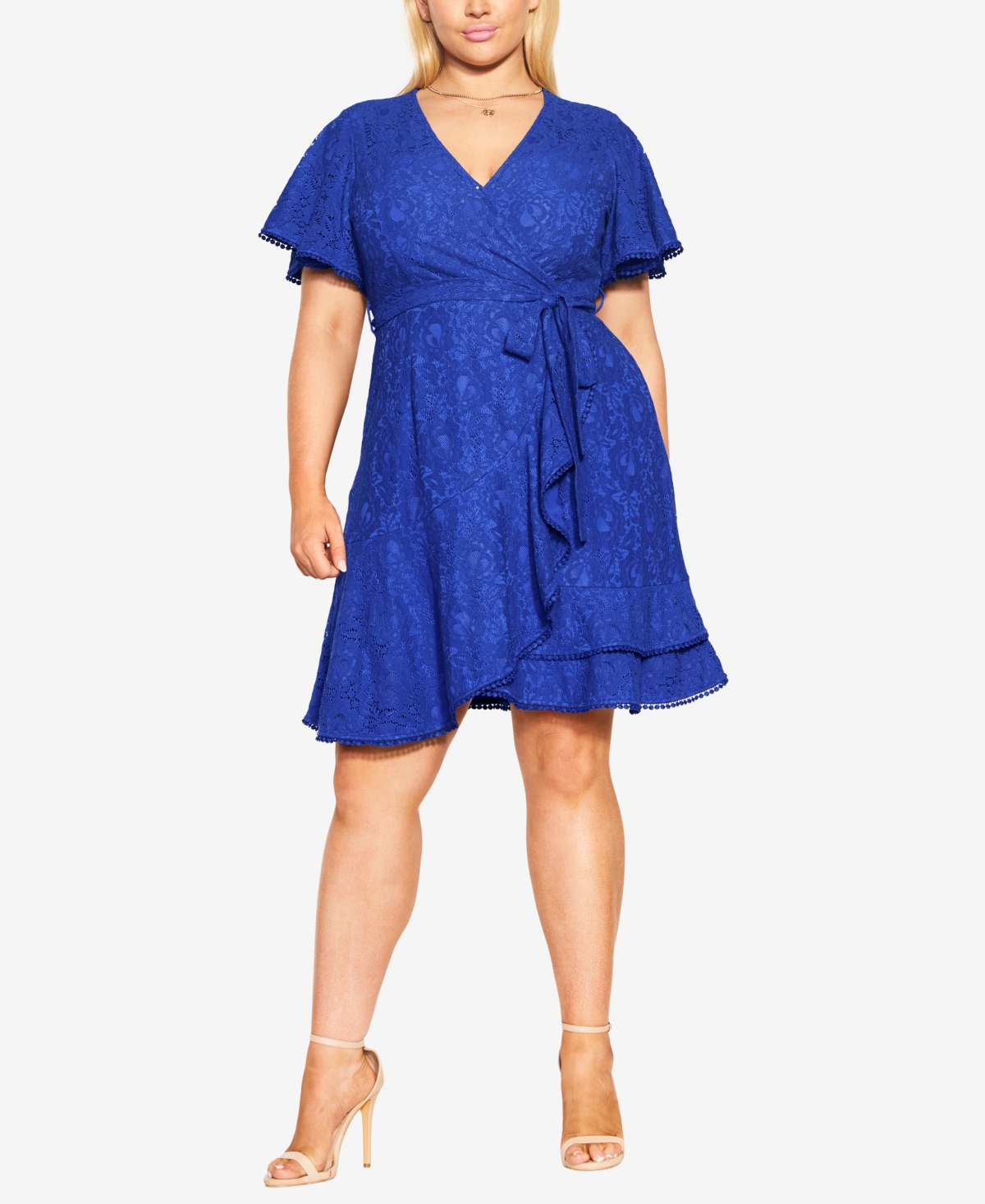 CITY CHIC TRENDY PLUS SIZE SWEET LOVE LACE DRESS