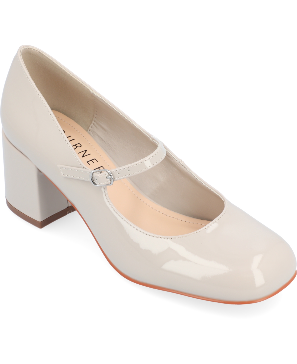 Shop Journee Collection Women's Okenna Mary Jane Block Heel Pumps In Gray