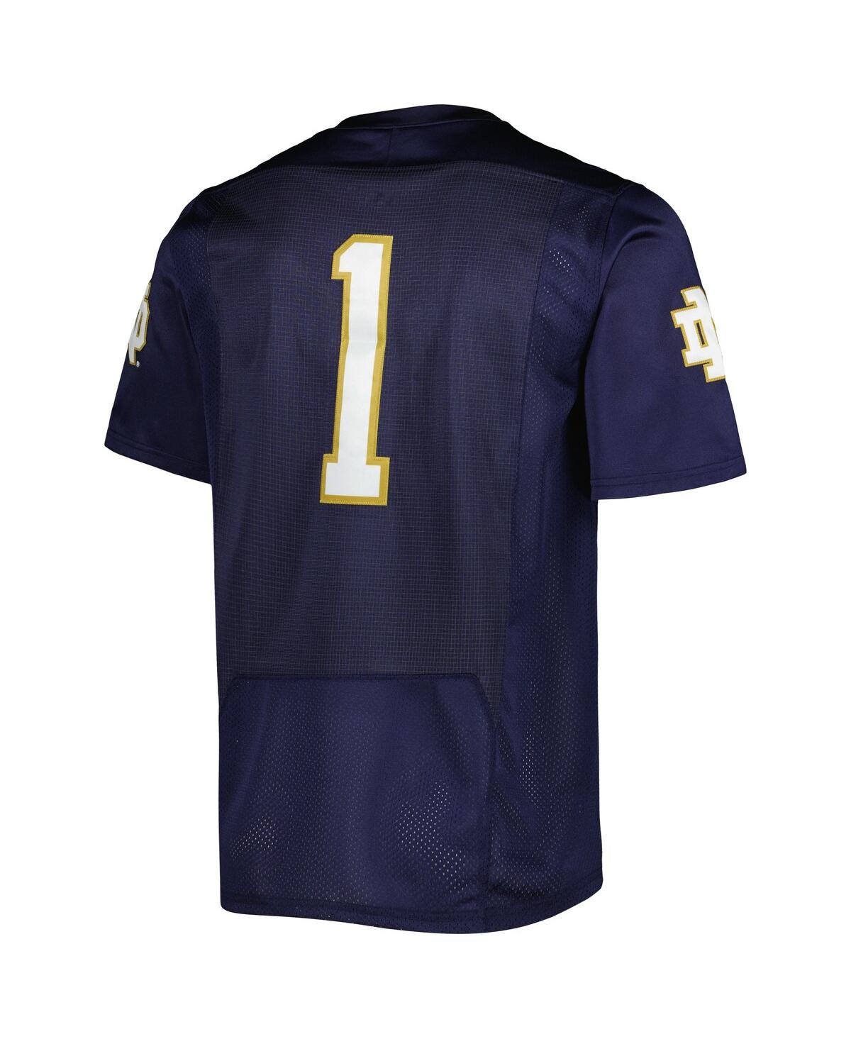 Men's Under Armour #1Notre Dame Fighting Irish Premier Limited Jersey - Navy