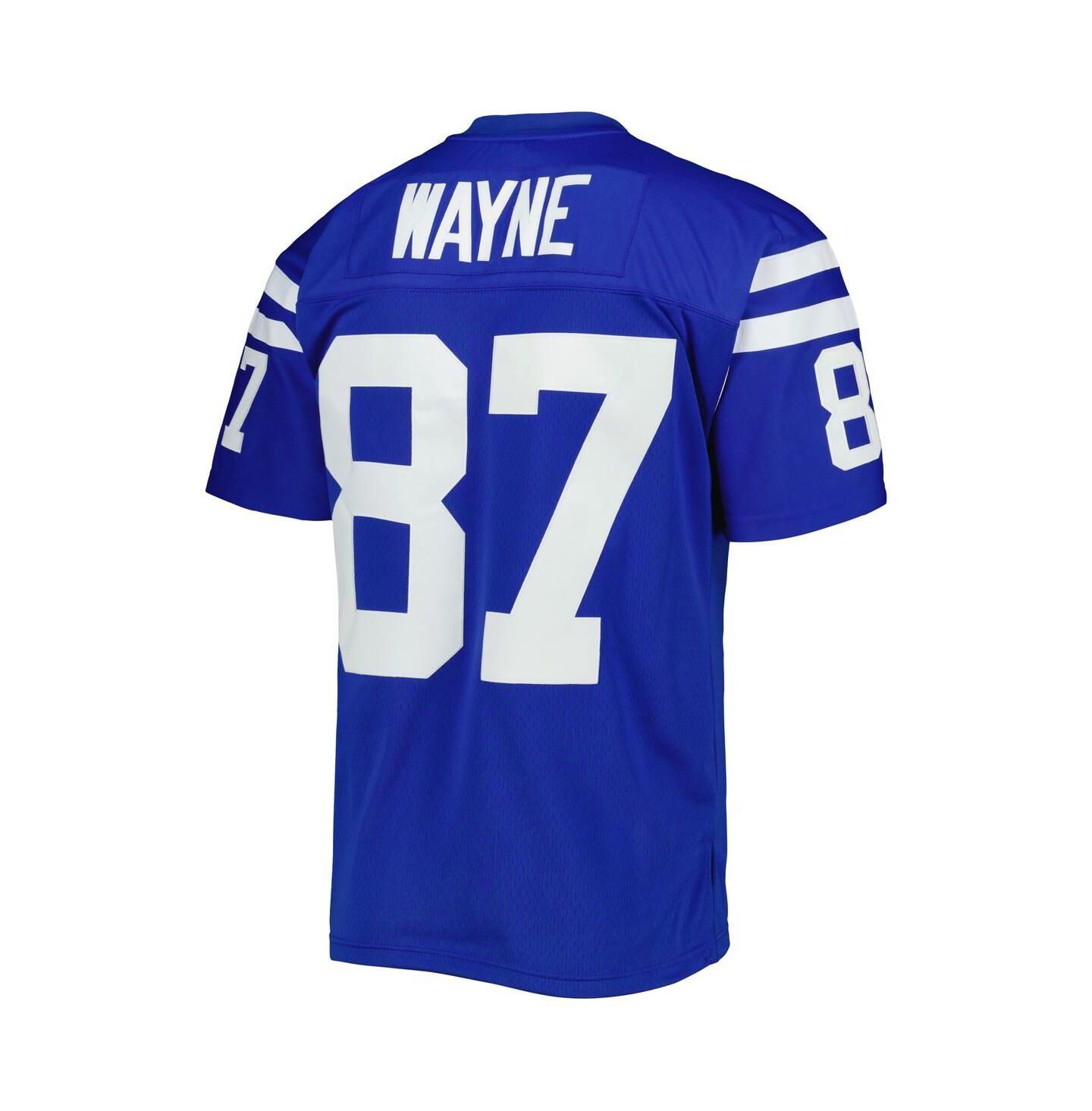 Мужской топ Mitchell & Ness Reggie Wayne Royal Indianapolis Colts 2006 Legacy Replica Jersey — фото 2