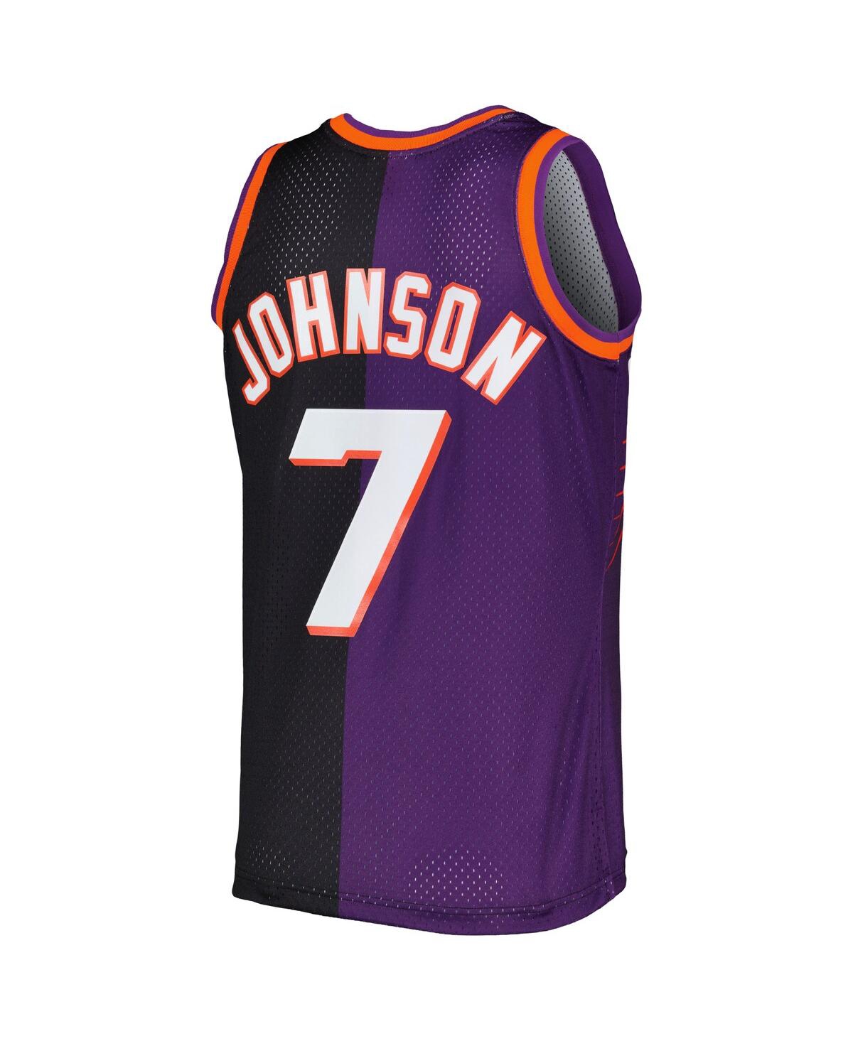 Men's Mitchell & Ness Kevin Johnson Black Phoenix Suns Hardwood Classics 1996-97 Split Swingman Jersey - Black