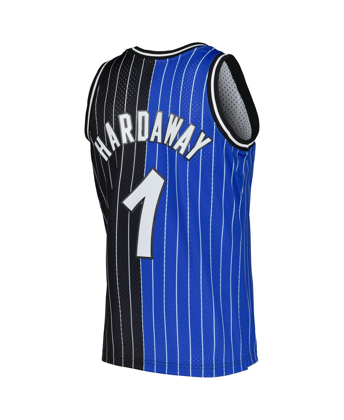 Men's Mitchell & Ness Penny Hardaway Black Orlando Magic Hardwood Classics 1994-95 Split Swingman Jersey - Black