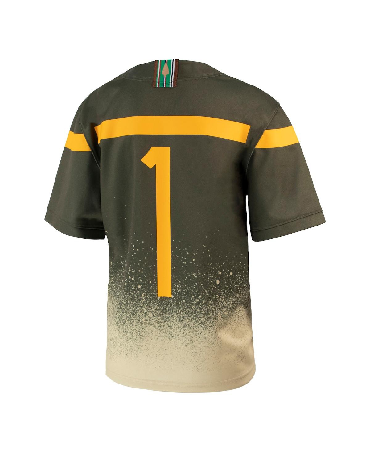 Big Boys and Girls Nike #1Army Black Knights 1st Armored Division Old Ironsides Untouchable Football Jersey - Olive