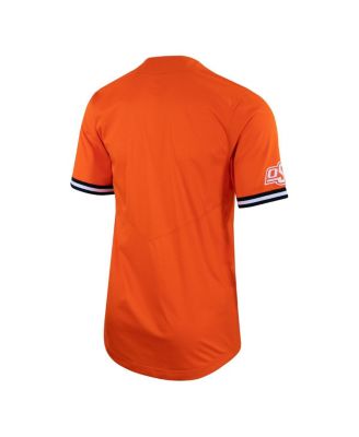 Men's Orange Oklahoma State Cowboys Two-Button Replica Baseball Jersey