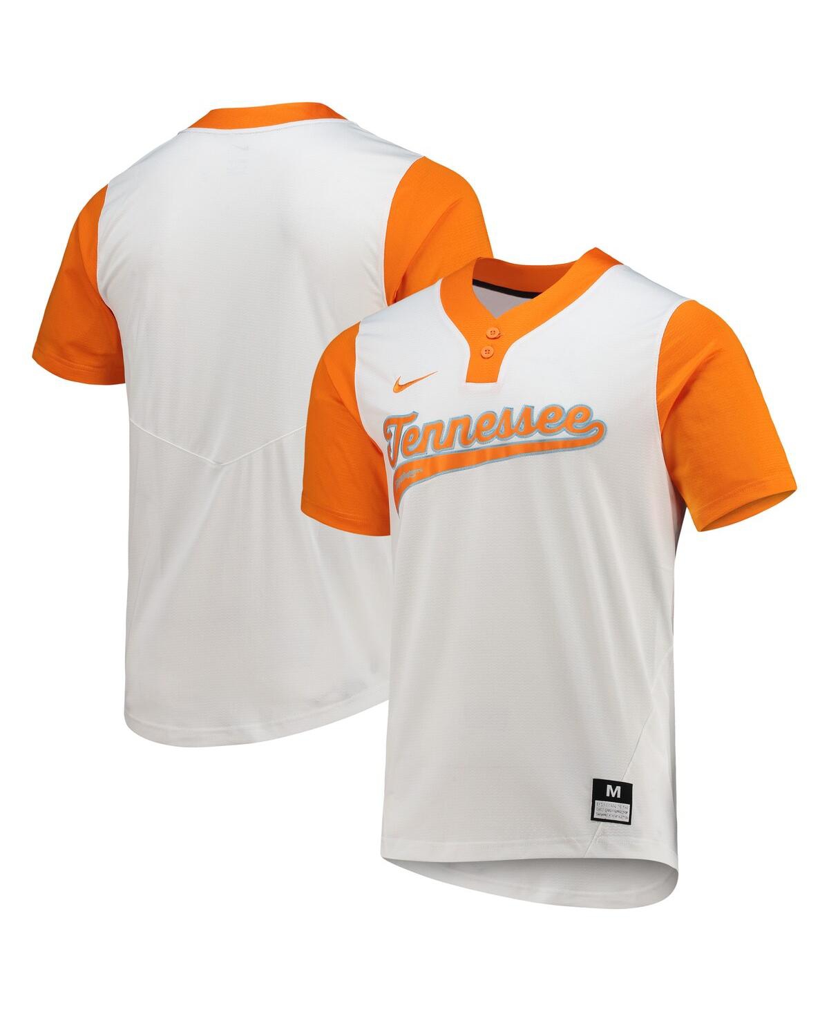 Men's and Women's NikeTennessee Volunteers Two-Button Replica Softball Jersey - White