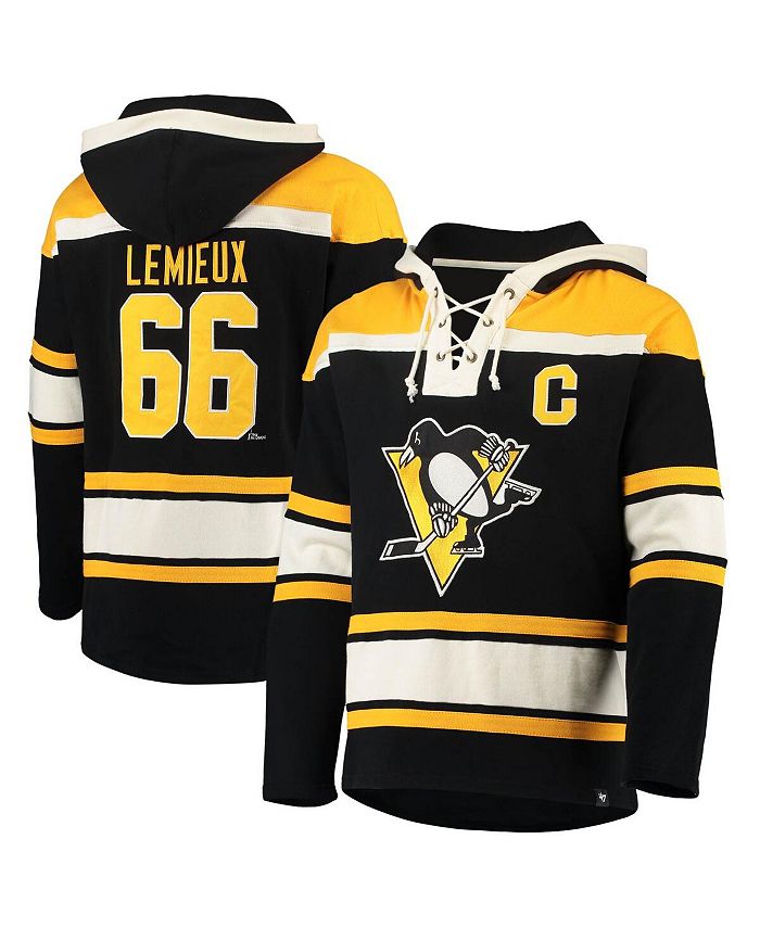 47 Brand Men's Mario Lemieux Black Pittsburgh Penguins Retired