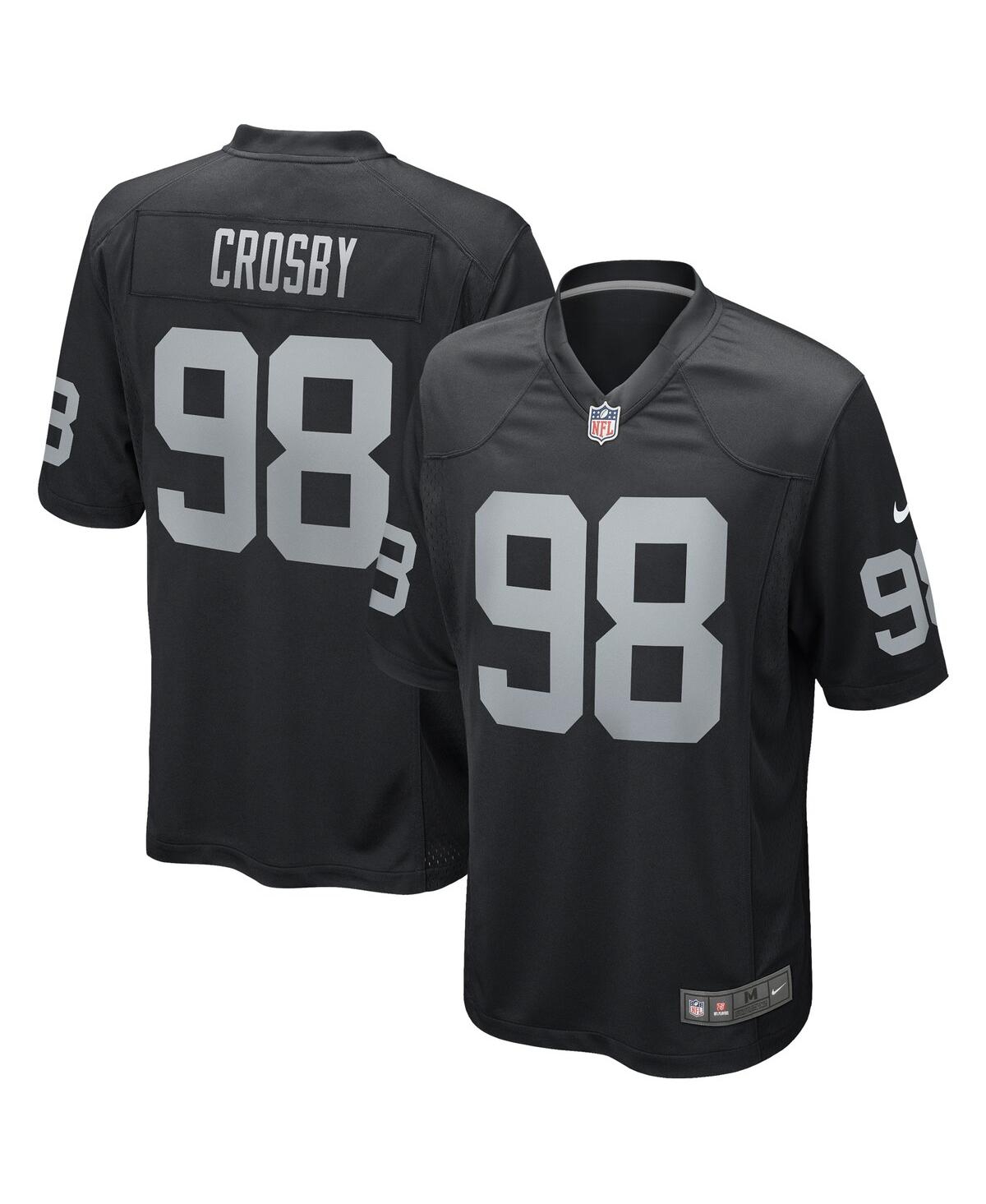 Men's Nike Maxx CrosbyLas Vegas Raiders Game Jersey - Black