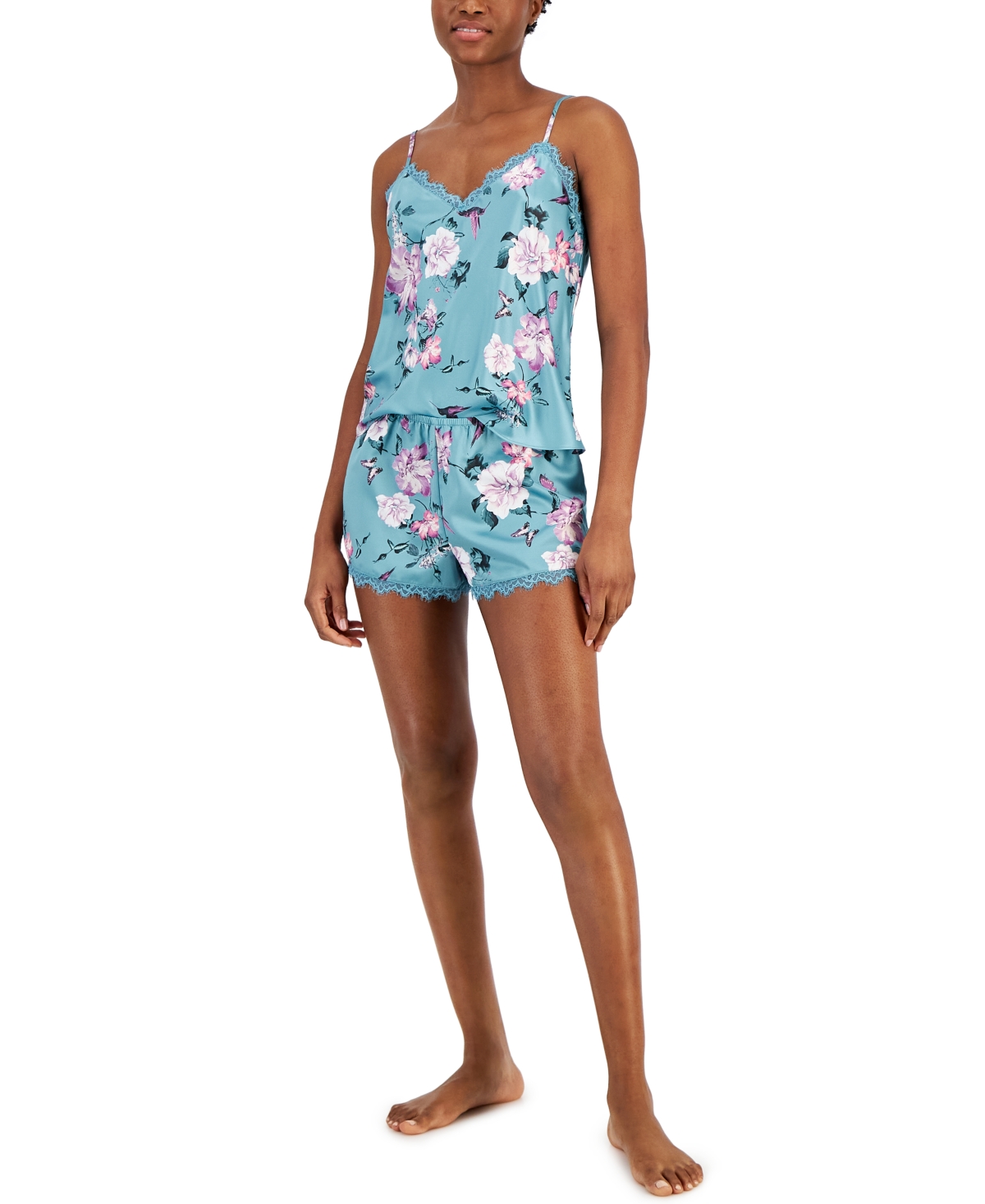 I.n.c. International Concepts Inc International Concepts Women's 2-Pc.  Printed Shortie Pajamas Set, Created for Macy's