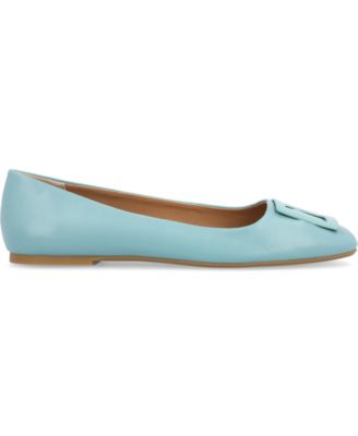 Women's Zimia Buckle Square Toe Ballet Flats