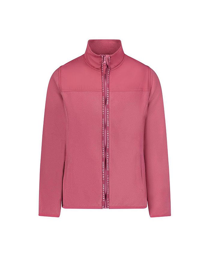Buy Wholesale Fleece Jacket In Contrasting Color - Aqua Blue