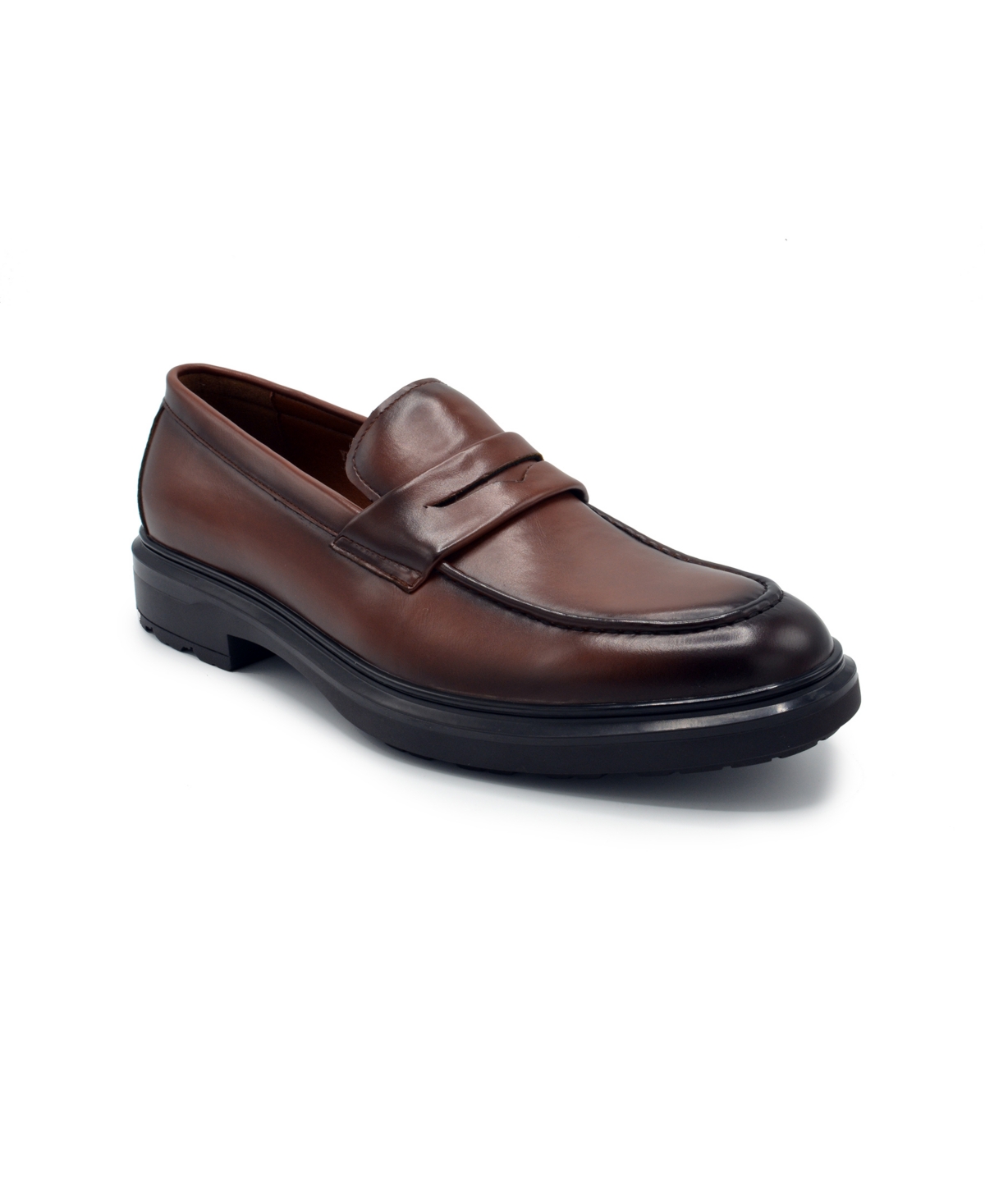 Aston Marc Men's Tuscan Penny Loafer Dress Shoes Men's Shoes In Tan
