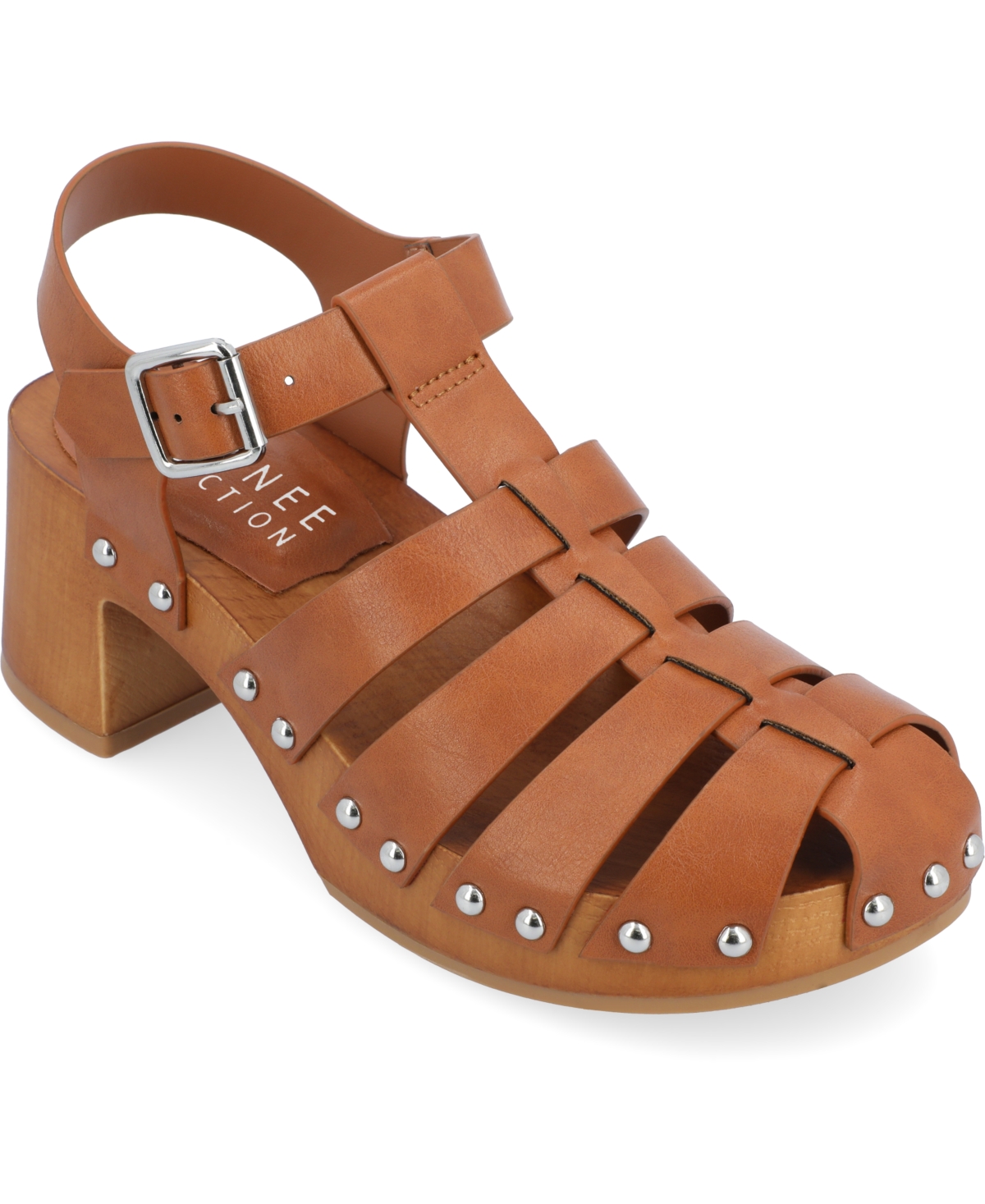 Journee Collection Women's Kayda Platform Fisherman Sandals Women's Shoes In Brown