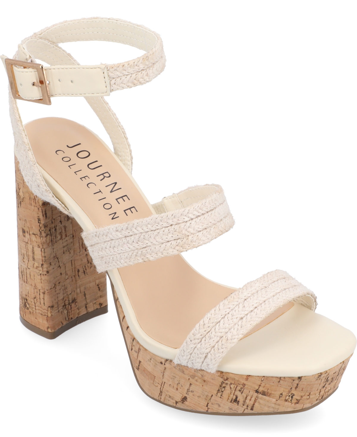 Journee Collection Collection Women's Tru Comfort Foam Sienne Sandals In Ivory