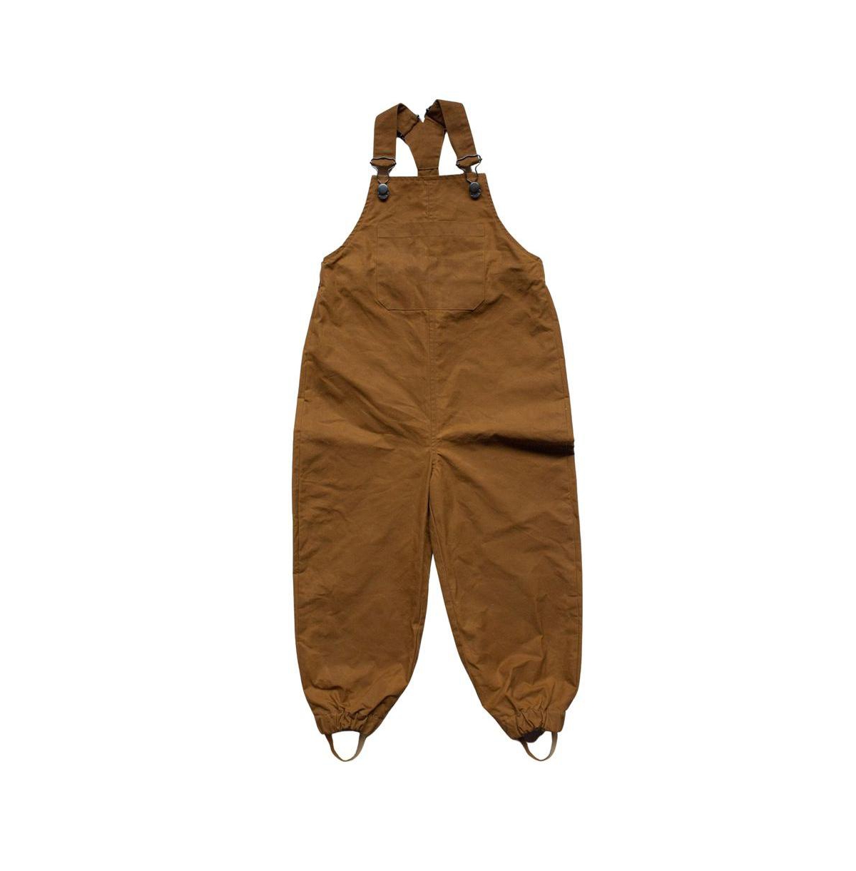 The Simple Folk Child Boy And Child Girl Wind-proof And Water-resistant Linen Element Overall In Hazelnut