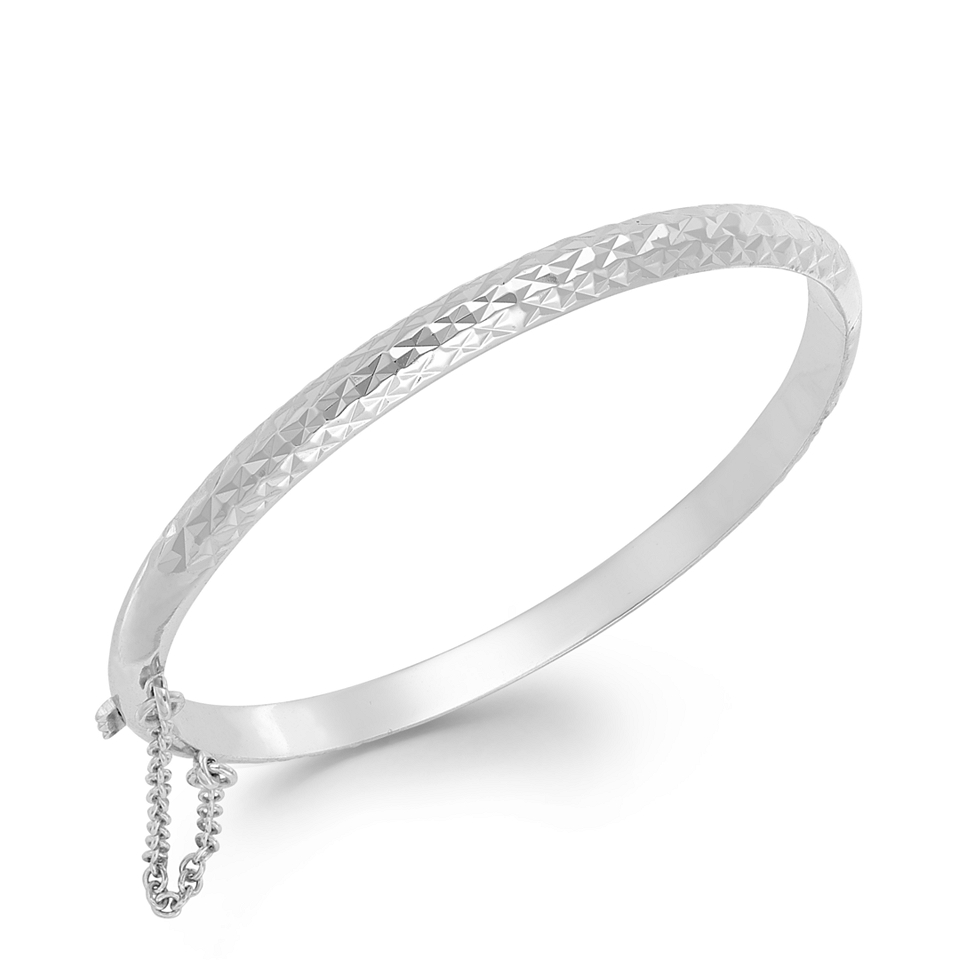 Giani Bernini Diamond Cut Bangle Bracelet in Sterling Silver