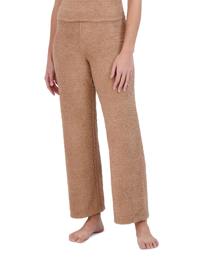 Steve Madden Women's Ribbed Flare-Leg Sleep Pants, Bark, Small at   Women's Clothing store