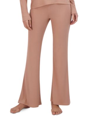 Steve Madden - Women's Ribbed Flare-Leg Sleep Pants