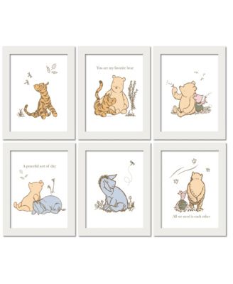 Disney Baby Classic Pooh Unframed Nursery/Child Wall Art