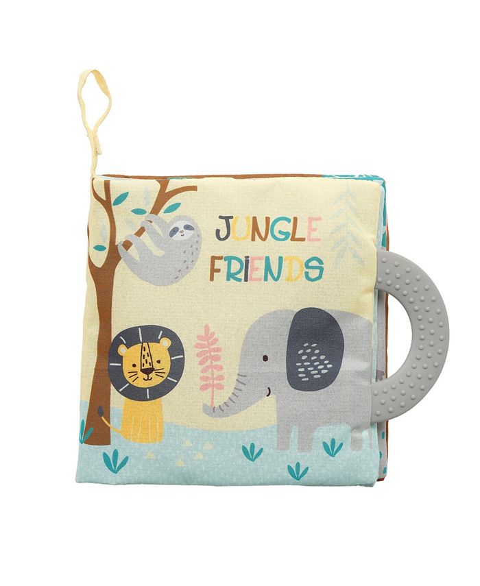 Lambs & Ivy Jungle Friends Developmental Soft Book & Elephant Plush Toy