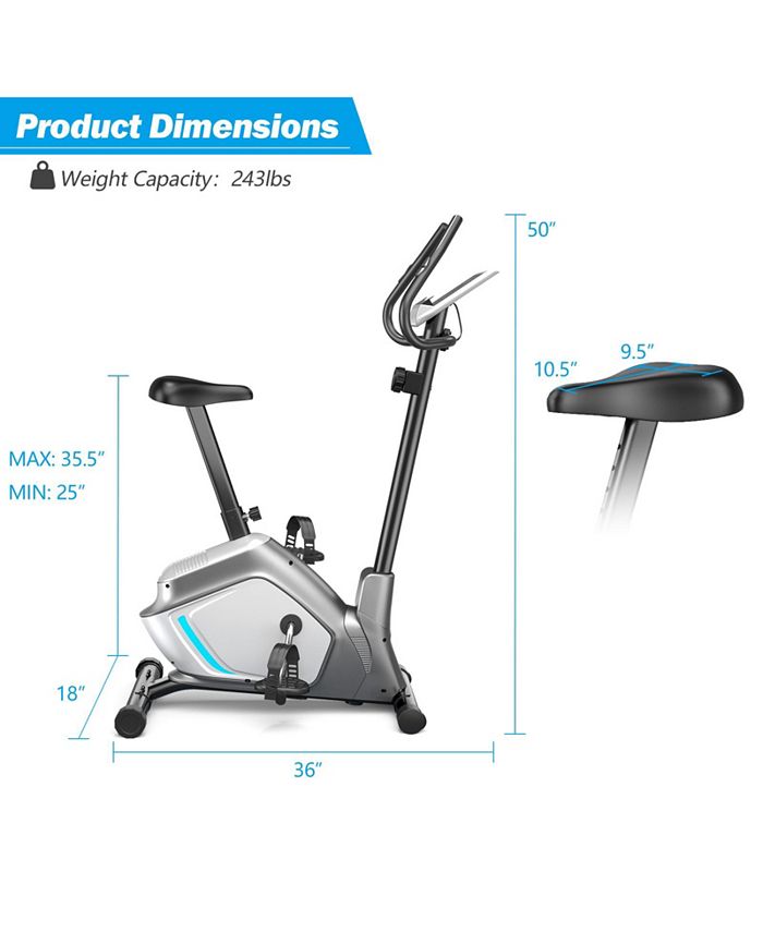 Costway 2in1 Elliptical Trainer Exercise Bike LCD Screen 8