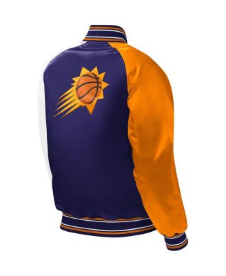 Big Boys and Girls Purple Phoenix Suns Raglan Full-Snap Varsity Jacket