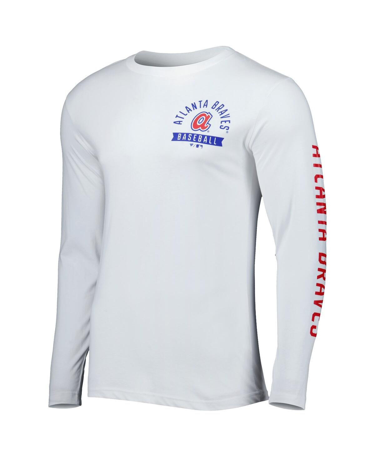Fanatics Men's  White Philadelphia Phillies Press Box Long Sleeve T-shirt In White