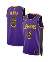 Nike Lebron James Los Angeles Lakers Gold Kid's Icon Edition Swingman  Jersey X-Large