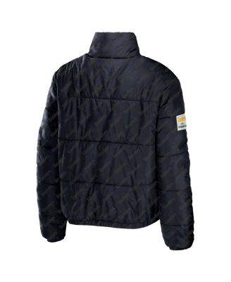 Women's Black Pittsburgh Steelers Puffer Full-Zip Jacket