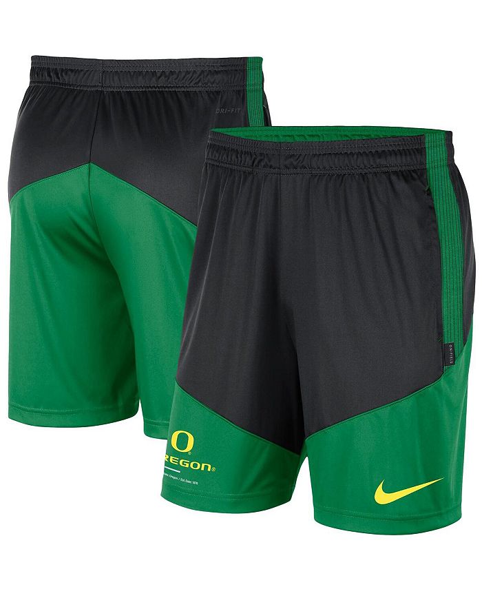 Nike Men's Black, Green Oregon Ducks Team Performance Knit Shorts Macy's