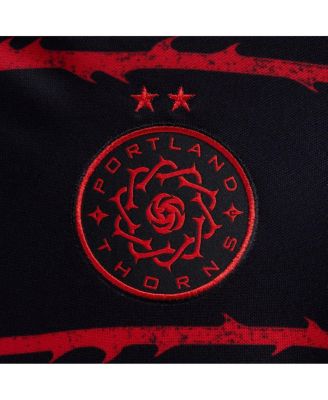 Big Boys and Girls Black Portland Thorns FC 2021/22 Home Stadium Replica Jersey