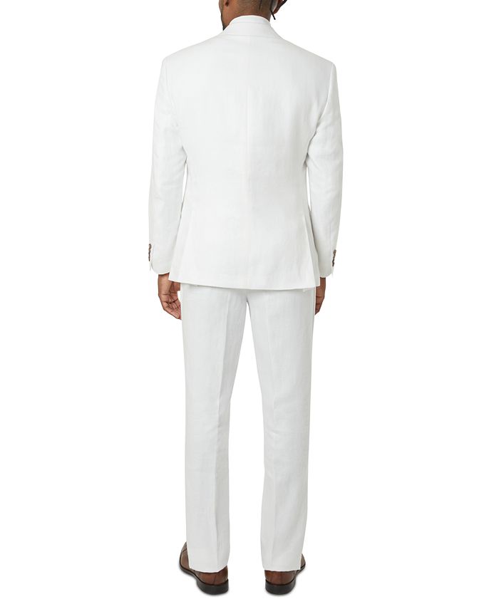 Tayion Collection Men's Classic-Fit Linen Vested Suit Separates - Macy's