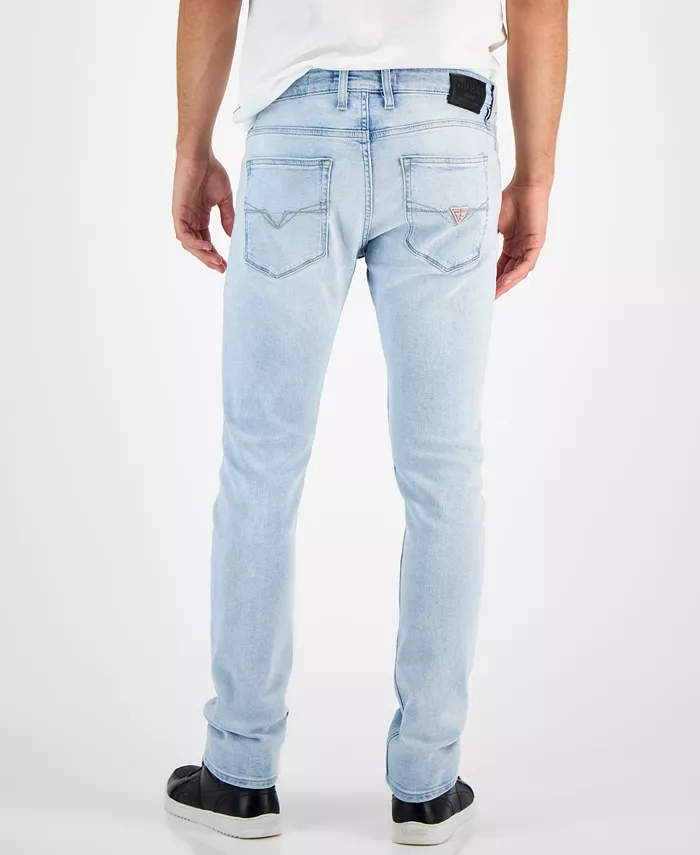 Men's Light-Wash Slim Tapered Fit Jeans - thumbnail 4