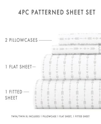 The Boho & Beyond Premium Ultra Soft Pattern 4-Pc. Sheet Set, Queen