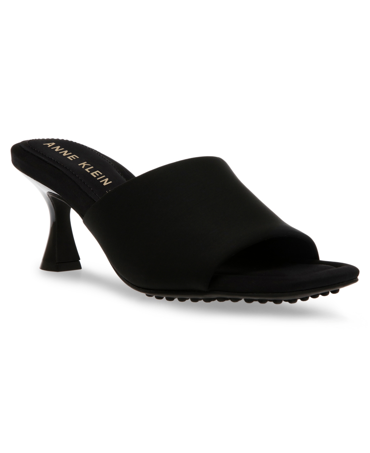 Anne Klein Women's Jasmine Dress Sandal In Black Stretch | ModeSens