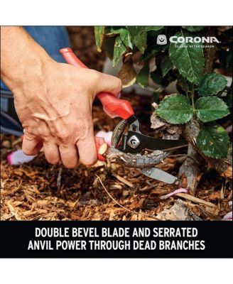 Comfort Gel Grip Shears DualLINK Bypass Pruner, 3/4 In. Cut Capacity - Corona Tools Garden Pruning Shears