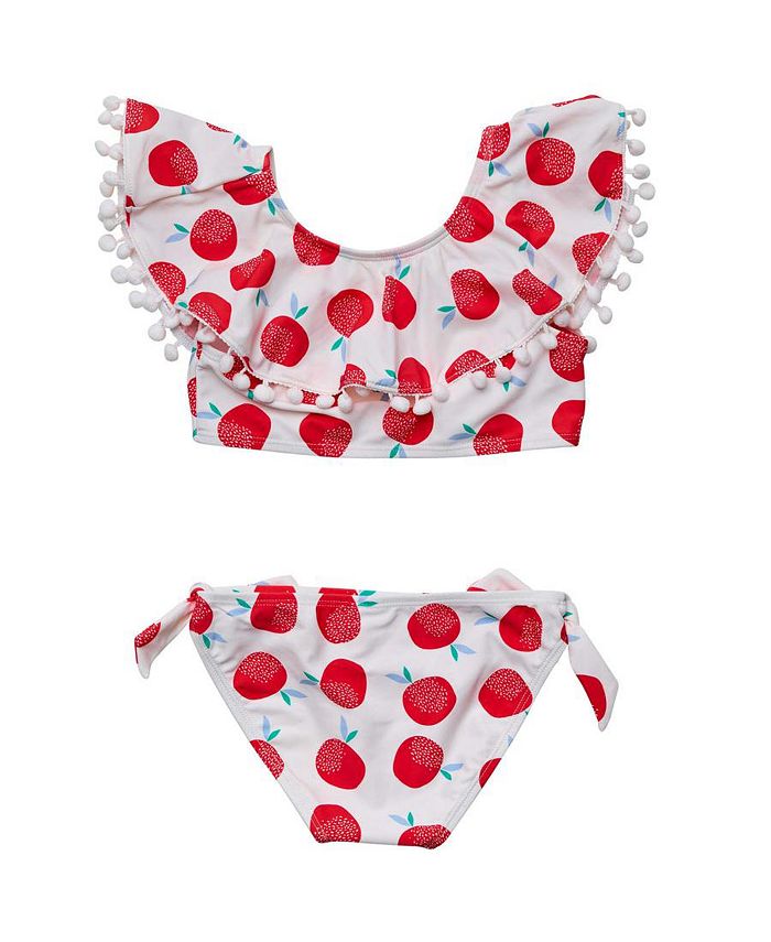 Snapper Rock Toddler|Child Girls Juicy Fruit Sustainable Flounce Bikini ...