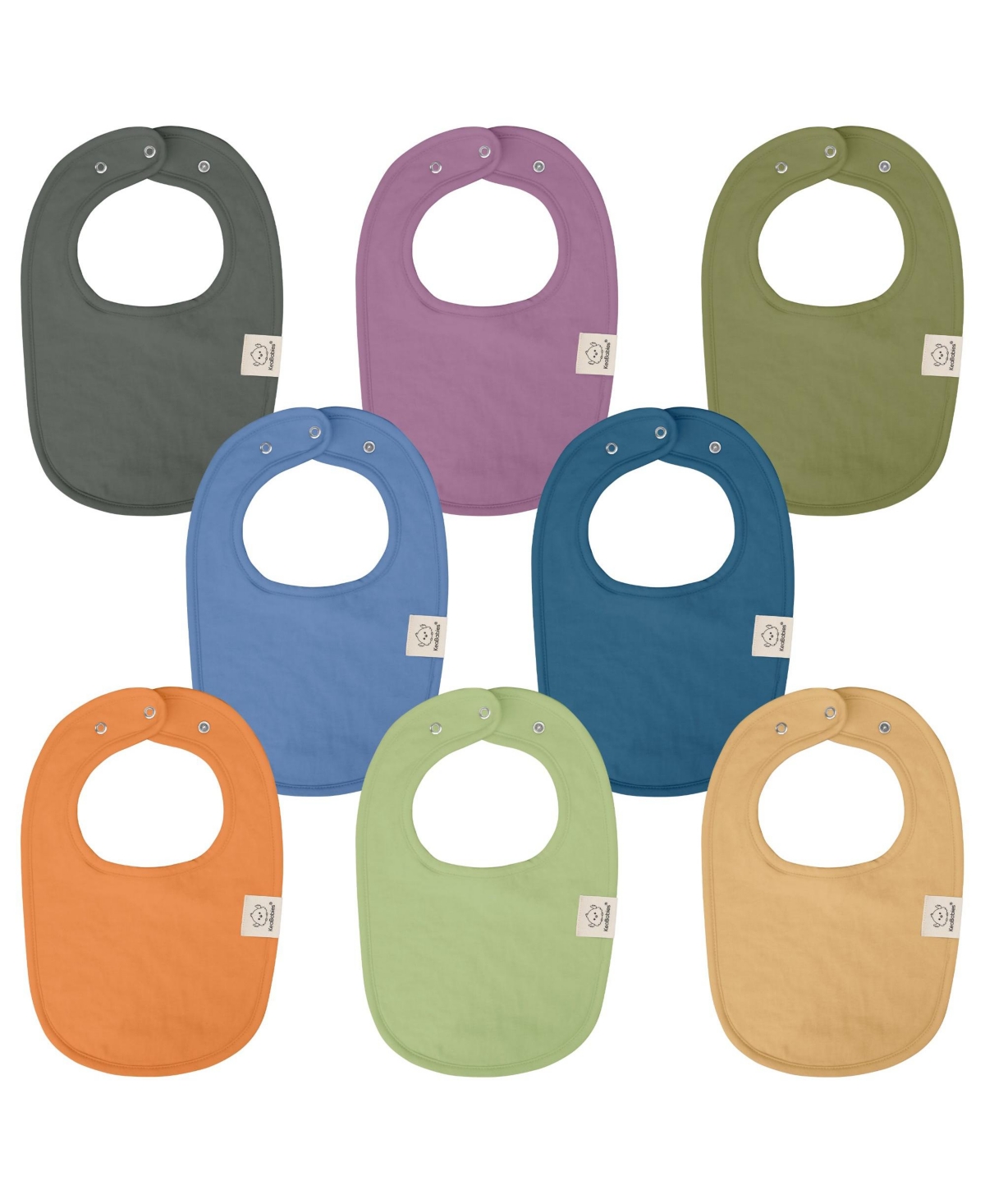 Keababies 8pk Organic Baby Bibs For Boy, Baby Drool Bib For Baby Boys And Girls, Infant Teething Bibs In Cruise