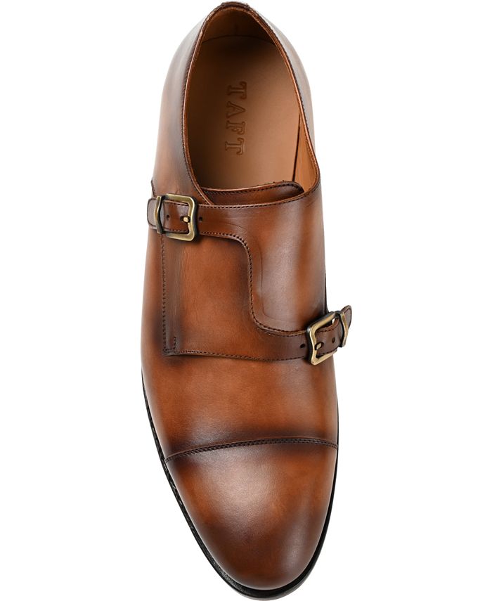 Taft Men's Prince Genuine Leather Double Monk Strap Dress Shoes - Macy's